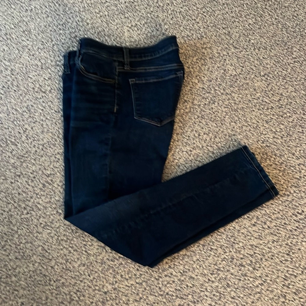Dark blue sculpt skinny jeans